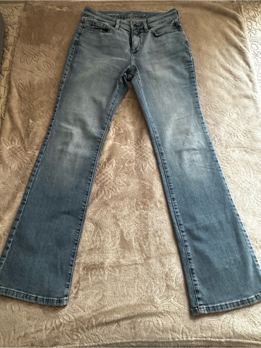 St. John's Bay Light Blue. Bootcut jeans